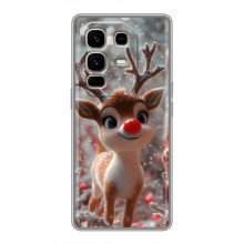 Яскравий чохол для Infinix Note 50 Pro Plus з Зимові Оленята