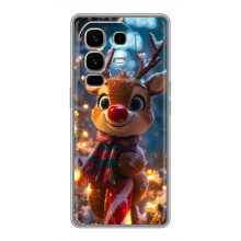 Яскравий чохол для Infinix Note 50 Pro Plus з Зимові Оленята (Олень з шарфом)