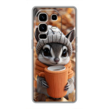 Печатный чехол «Зверята с кофе» для Infinix Note 50 Pro Plus
