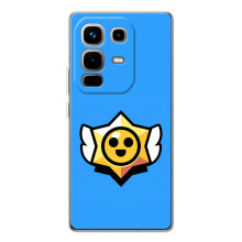 Бампер (ТПУ) з принтом Brawl Stars на Ноут 50 Про (Значок)
