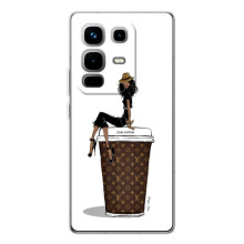 Чохли Луі Вітон для Infinix Note 50 Pro (AlphaPrint - LOUIS VUITTON) (кава LOUIS VUITTON)