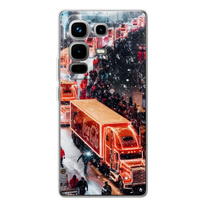Чехлы на Новый Год Infinix Note 50 Pro – Кока Кола