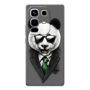 Чехлы с Пандами на Infinix Note 50 Pro – Панда в очках