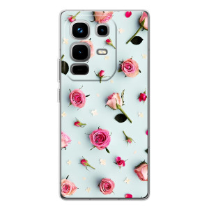 Чехлы с принтом Розочки для Infinix Note 50 Pro – Разные цветы