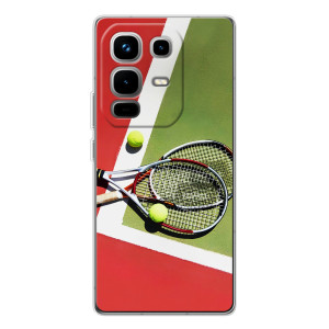 Чехлы с принтом Спортивная тематика для Infinix Note 50 Pro – Ракетки теннис