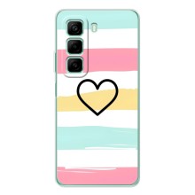 Чехлы с тематикой "Маленькие Сердечки" на Infinix Note 50 Pro (Красивое сердечко)