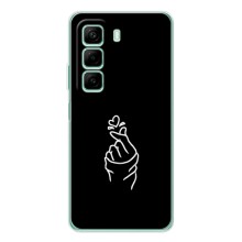Чехлы (Знак сердечка) на Infinix Note 50 Pro – Знак Сердечка