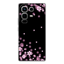 Чехол для Ноте 50 Про - с принтом (Дизайнерские) (AlphaPrint) (Цветочки маленькие)