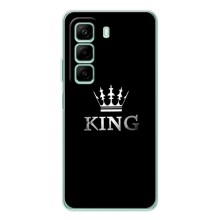 Чехол (Корона на чёрном фоне) для Ноут 50 Про – KING