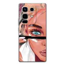 Чехол с печатью для Infinix Note 50 Pro - (Мода) (AlphaPrint) (Макияж)