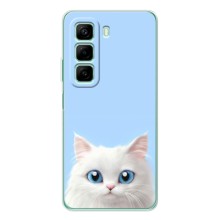 Чехол на тематику: Коты для Infinix Note 50 Pro – Белый кот