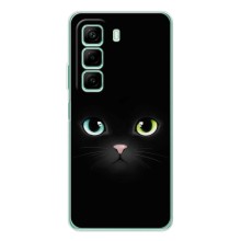 Чехол на тематику: Коты для Infinix Note 50 Pro – Черный Котик