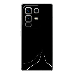 Чохол з картинками на чорному фоні для Infinix Note 50 Pro – Дорога