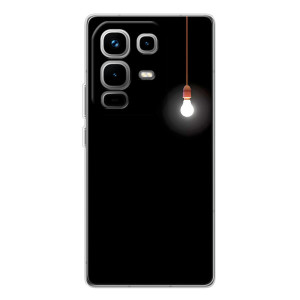 Чохол з картинками на чорному фоні для Infinix Note 50 Pro – Лампочка