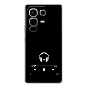 Чохол з картинками на чорному фоні для Infinix Note 50 Pro – Плеєр