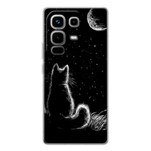 Чохол з принтом для Infinix Note 50 Pro (AlphaPrint) Модні коти