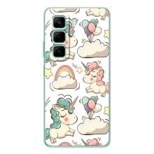 Чехол для Ноте 50 Про - (Единорожки - Новинки) (AlphaPrint)