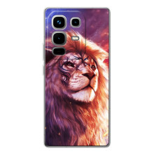 Чехол со Львом для Infinix Note 50 Pro (VPrint) (Красочный Лев)