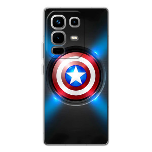 Чехол с Щитом Капитана Америки на Infinix Note 50 Pro – Яркий Щит Капитана