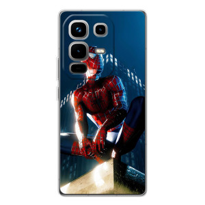 Чехол Супергерой Человека Паука на Infinix Note 50 Pro – Паук на доме