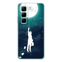 Чехол (ТПУ) с планетами на Infinix Note 50 Pro – To The moon