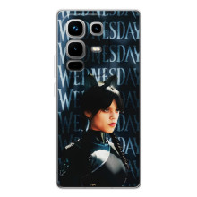 Чехлы Венсдей на Infinix Note 50 Pro Уэнсдей (AlphaPrint) (Уэнздей кошка)