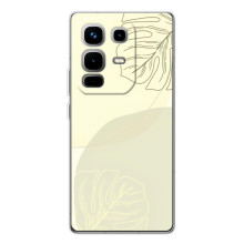 Чехол цветочный дизайн для Infinix Note 50 Pro – Зелёный фон
