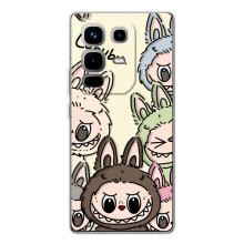 Чехол с Лабубу на Infinix Note 50 Pro – Коллаж Лабубу