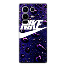 Чехол с логотипом Найк на Infinix Note 50 Pro – Найк на фиолетовом