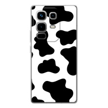 Чохол з принтом корови на Ноте 50 Про (Чорний принт)