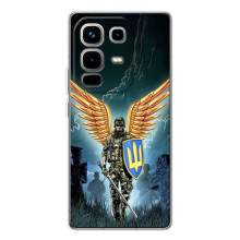 Чехол с украинским воином на Infinix Note 50 Pro – Крылатый воин