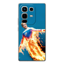 Чехол с принтом Фантастическая четверка для Infinix Note 50 Pro – Человек-Факел