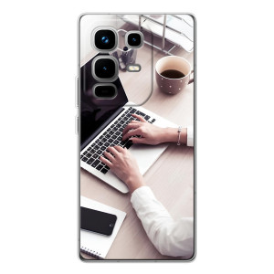 Силиконовый бампер (Работники) на Infinix Note 50 Pro – Офисный работник