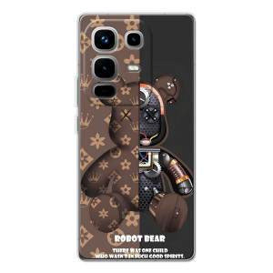 Силиконовый чехол для Infinix Note 50 Pro – Медмедь Луи Виттон