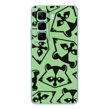 Силиконовый Чехол с Енотами на Infinix Note 50 Pro – Мордочки Енота