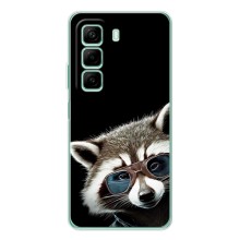 Силиконовый Чехол с Енотами на Infinix Note 50 Pro – Стильный Енот