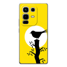 Силіконовий бампер з птичкою на Infinix Note 50 Pro – Пташка