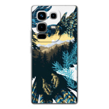 Силіконовий бампер з птичкою на Infinix Note 50 Pro – Яскравий Орел