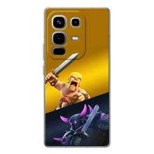 Чохол з героями Клеш Рояль для Infinix Note 50 Pro – Варвар проти Пекка