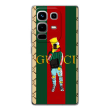 Брендновые Чехлы для Infinix Note 50 - (PREMIUMPrint) (Барт ГУЧЧИ)