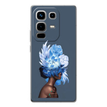 Чехлы (ART) Цветы на Infinix Note 50 (VPrint) (Цветы на голове)