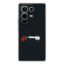 Чехлы (ART) Цветы на Infinix Note 50 (VPrint) (Неожиданные цветы)