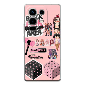 Чехлы с картинкой для Infinix Note 50 – BLACK PINK коллаж