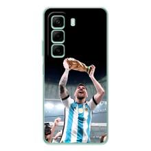 Чехлы Лео Месси Аргентина для Infinix Note 50 (Счастливый Месси)