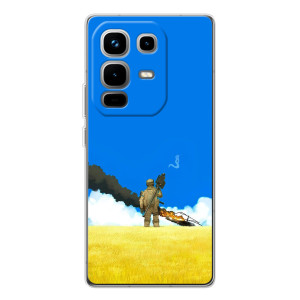 Чехлы на военную тематику для Infinix Note 50 – Попадание