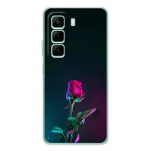 Чехлы с принтом Розочки для Infinix Note 50 – Ночная роза