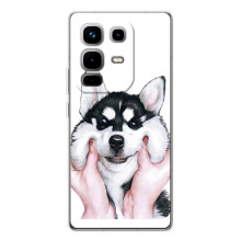 Чехлы с собаками для Infinix Note 50 (VPrint) (Довольный Хаски)