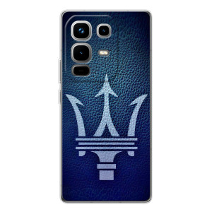 Чехлы с тематикой "Крутые машины" на Infinix Note 50 – Лого Maserati