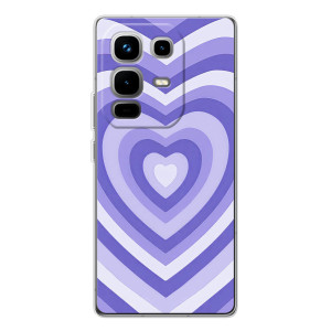 Чохли з тематикою "Маленькі Сердчеки" на Infinix Note 50 (Серце фіолет)