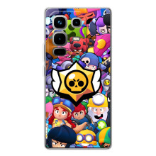 Чехол для Infinix Note 50 Бравл Старс (VPrint) – Лого Brawl Stars